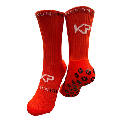 KickonPro Grip Socks For Athletes - Red