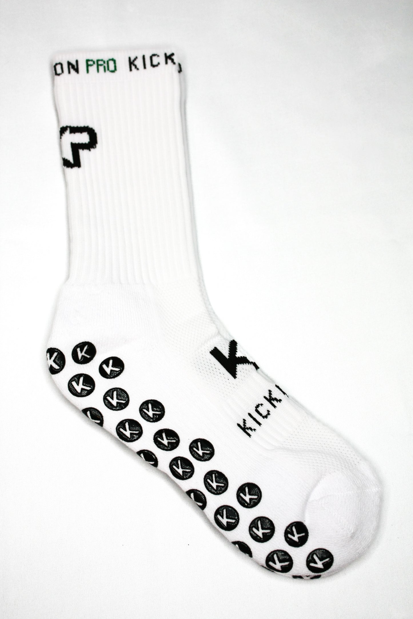 KickonPro Grip Socks For Athletes - White