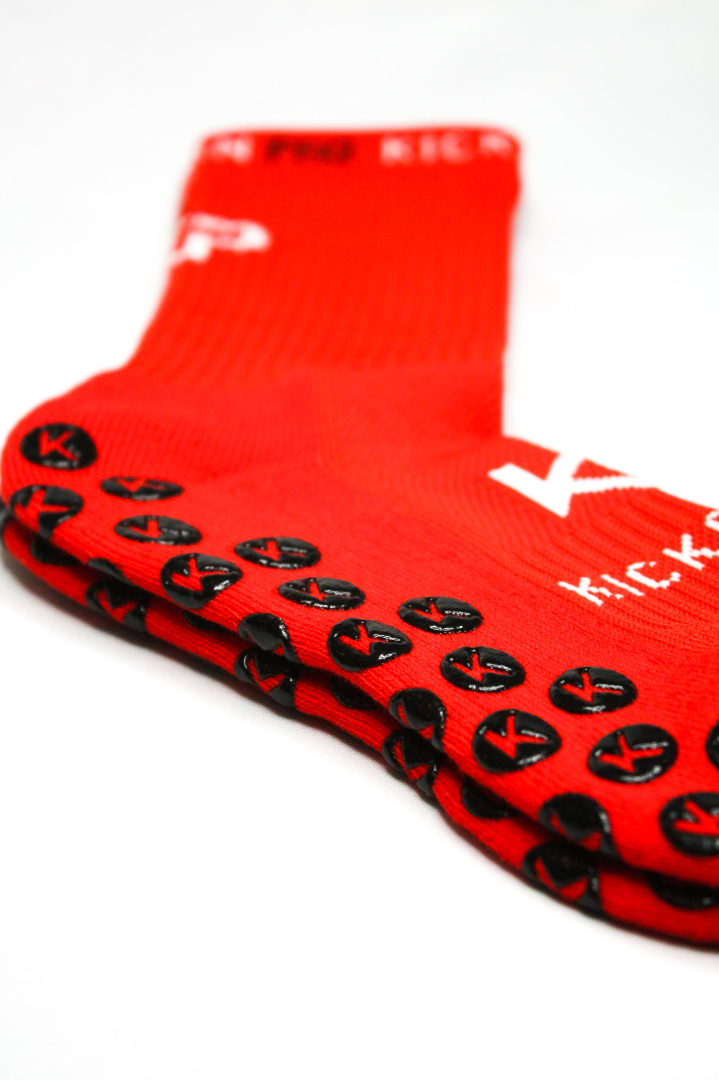 KickonPro Grip Socks For Athletes - Red