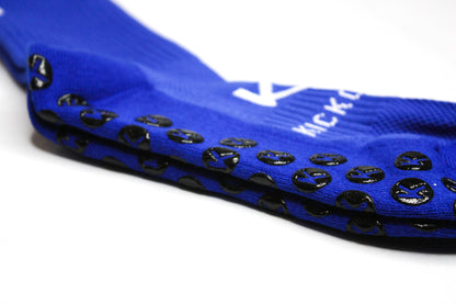 KickonPro Grip Socks For Athletes - Blue